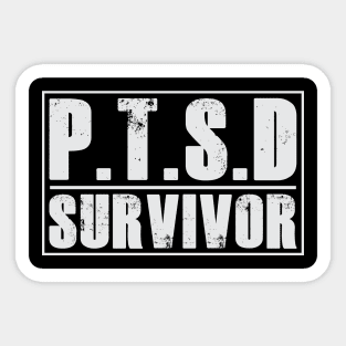 PTSD (Post Traumatic Stress Disorder) Survivor Tshirt Sticker